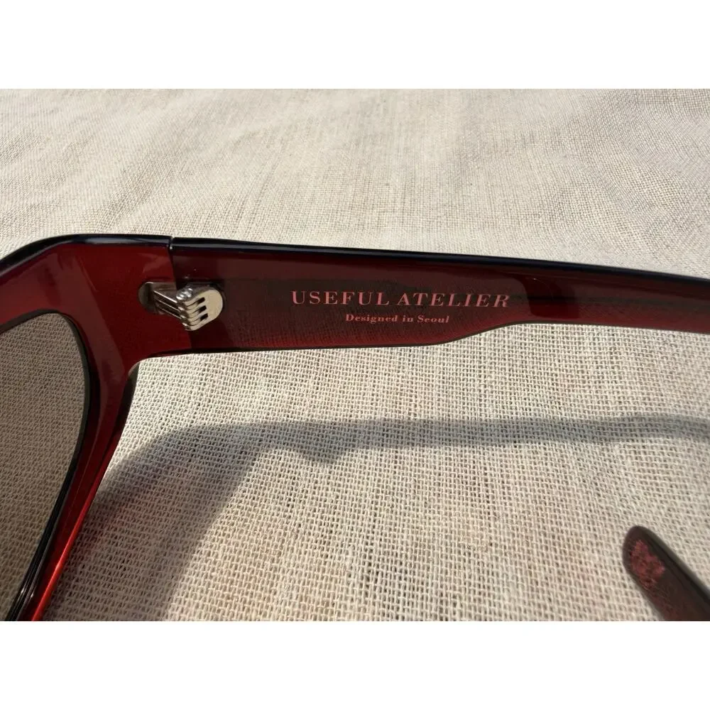 Useful Atelier x Recto Verso Sunglasses Red Acetate Carl Zeiss Designer Korea